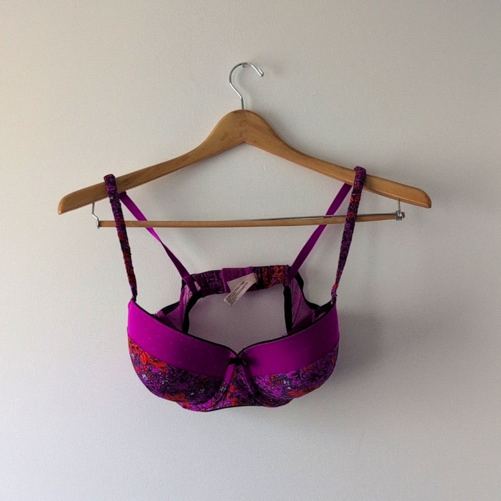 Gilligan & O'Malley Fuschia Floral Bra
